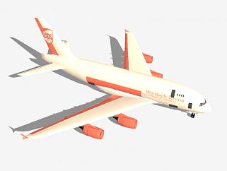 物流航空飞机SU模型下载_sketchup草图大师SKP模型