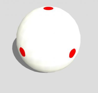 游泳池白色球SU模型下载_sketchup草图大师SKP模型