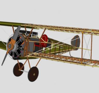 索普维斯“骆驼”双翼机SU模型下载_sketchup草图大师SKP模型