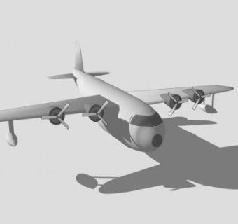 肖特“桑德兰”水上飞机SU模型下载_sketchup草图大师SKP模型