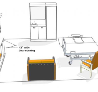 培养医院病床SU模型下载_sketchup草图大师SKP模型