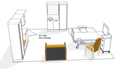 培养医院病床SU模型下载_sketchup草图大师SKP模型