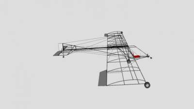 超轻滑翔机SU模型下载_sketchup草图大师SKP模型