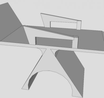 手绘简易病床SU模型下载_sketchup草图大师SKP模型