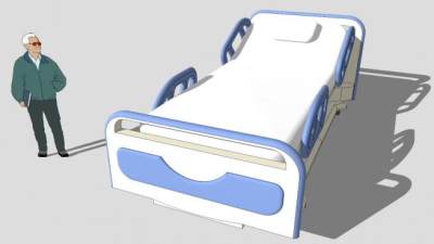 医院的病床器械SU模型下载_sketchup草图大师SKP模型