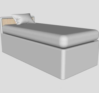 精神病医院病床SU模型下载_sketchup草图大师SKP模型