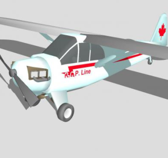 加拿大轻型飞机SU模型下载_sketchup草图大师SKP模型