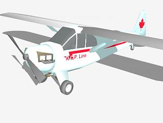 加拿大轻型飞机SU模型下载_sketchup草图大师SKP模型