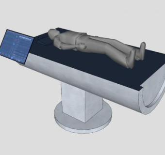 病人手术床SU模型下载_sketchup草图大师SKP模型