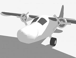格鲁曼G-21鹅式飞机SU模型下载_sketchup草图大师SKP...