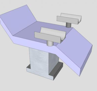 产床分娩的器械SU模型下载_sketchup草图大师SKP模型