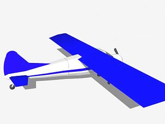 加拿大DHC-2海狸飞机SU模型下载_sketchup草图大师SKP模型