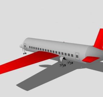 P-12客机SU模型下载_sketchup草图大师SKP模型