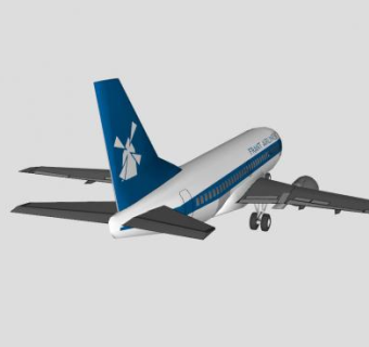 航空波音737客机SU模型下载_sketchup草图大师SKP模型