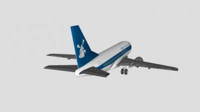 航空波音737客机SU模型下载_sketchup草图大师SKP模型