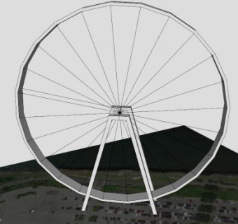 斯塔顿岛摩天轮SU模型下载_sketchup草图大师SKP模型