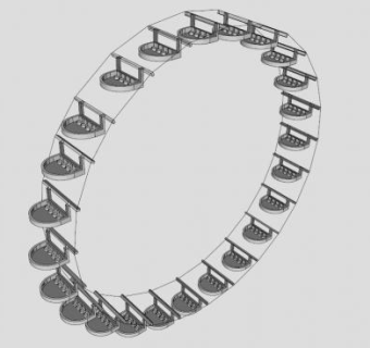 在建摩天轮SU模型下载_sketchup草图大师SKP模型