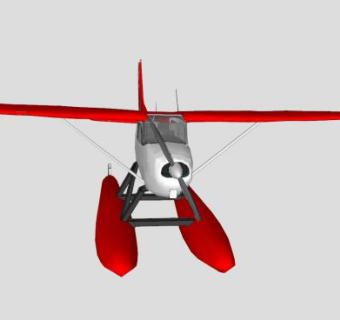 塞斯纳172天鹰飞机SU模型下载_sketchup草图大师SKP模型