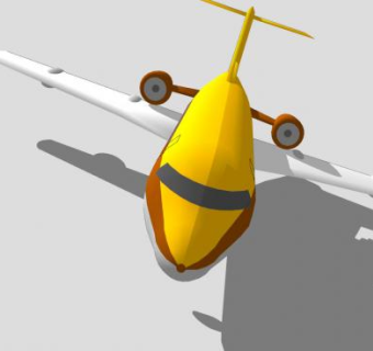 福克F28运输机SU模型下载_sketchup草图大师SKP模型