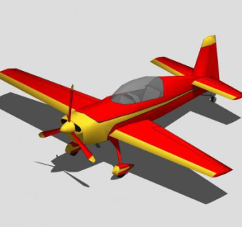 300LP特技飞机SU模型下载_sketchup草图大师SKP模型