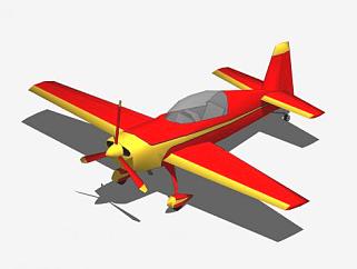 300LP特技飞机SU模型下载_sketchup草图大师SKP模型