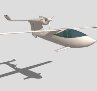 法国阿科雅三栖飞机SU模型下载_sketchup草图大师SKP模型