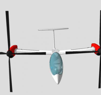 旋翼飞行器SU模型下载_sketchup草图大师SKP模型