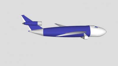 航空飞行客机SU模型下载_sketchup草图大师SKP模型