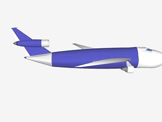 航空飞行客机SU模型下载_sketchup草图大师SKP模型
