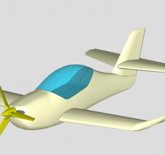 超轻型飞机SU模型下载_sketchup草图大师SKP模型