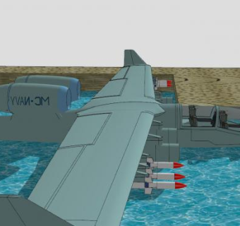 水陆两栖飞机SU模型下载_sketchup草图大师SKP模型