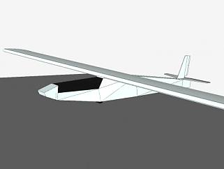 滑翔机飞机SU模型下载_sketchup草图大师SKP模型