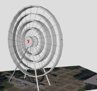 轮布里斯班摩天轮SU模型下载_sketchup草图大师SKP模型