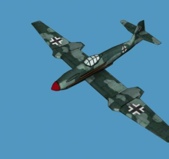 德国高空拦截飞机SU模型下载_sketchup草图大师SKP模型