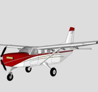 科迪亚克100飞机SU模型下载_sketchup草图大师SKP模型