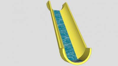 游乐水滑梯SU模型下载_sketchup草图大师SKP模型