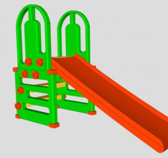 儿童游乐设备滑梯SU模型下载_sketchup草图大师SKP模型
