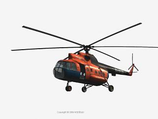 <em>俄罗斯</em>MI8直升机SU模型下载_sketchup草图大师SKP模型