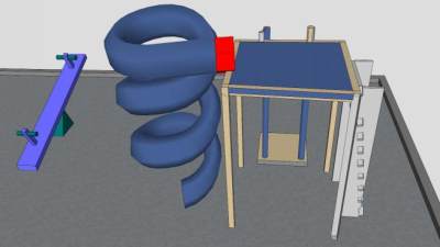 旋转游乐滑梯SU模型下载_sketchup草图大师SKP模型