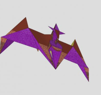 紫色飞机面板SU模型下载_sketchup草图大师SKP模型