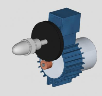 370马达和变速箱SU模型下载_sketchup草图大师SKP模型