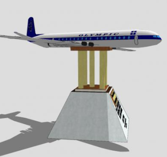 奥林匹克航空客机竞赛SU模型下载_sketchup草图大师SKP模型