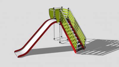儿童滑梯游乐设备SU模型下载_sketchup草图大师SKP模型