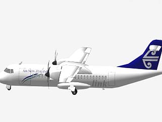 新西兰<em>航空</em>ATR客机SU<em>模型</em>下载_sketchup草图大师SKP...