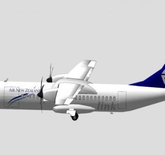 新西兰航空ATR客机SU模型下载_sketchup草图大师SKP模型