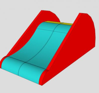 儿童设备滑梯SU模型下载_sketchup草图大师SKP模型