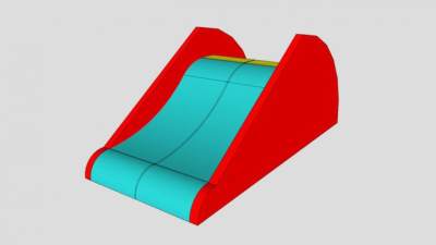 儿童设备滑梯SU模型下载_sketchup草图大师SKP模型