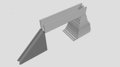 金字塔滑梯SU模型下载_sketchup草图大师SKP模型