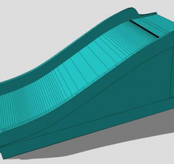 游乐滑板水道SU模型下载_sketchup草图大师SKP模型