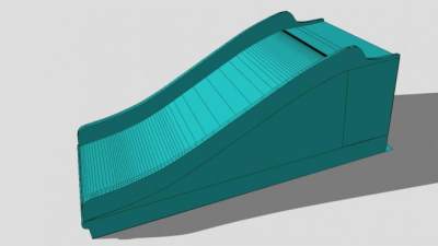 游乐滑板水道SU模型下载_sketchup草图大师SKP模型
